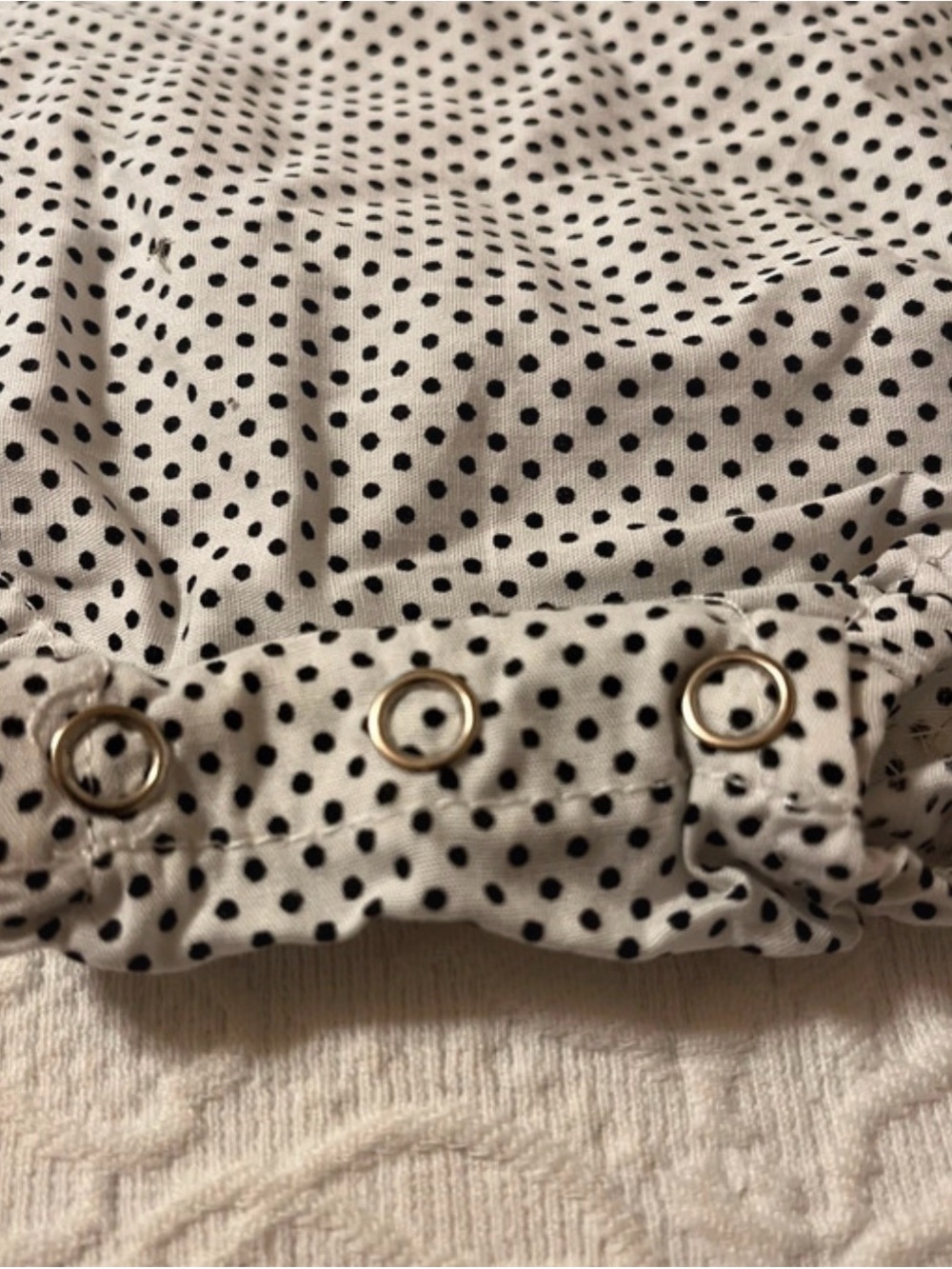 Polka Dot Tassel Baby Romper - Picture 6 of 6